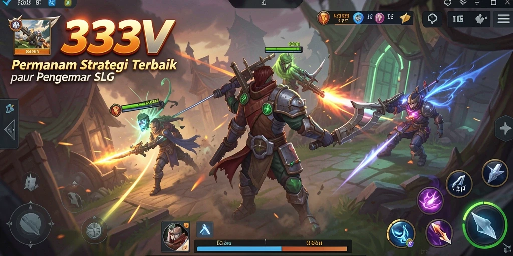 Gambar gameplay 333V menampilkan aksi strategi intens.