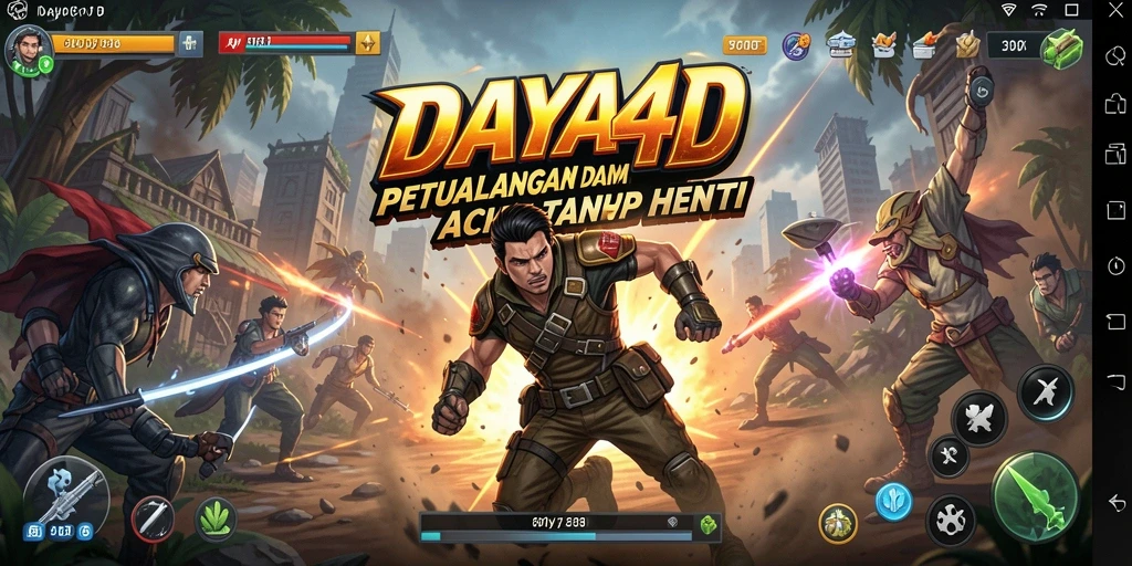Tampilan gameplay aksi seru di DAYA4D dengan grafis menawan.