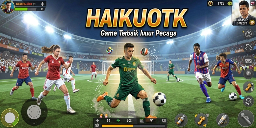 Screenshot HAIKUOTK menampilkan aksi olahraga yang mendebarkan.