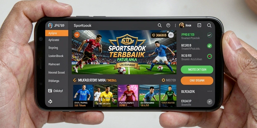 Tampilan gameplay Sportsbook yang menarik dan interaktif.