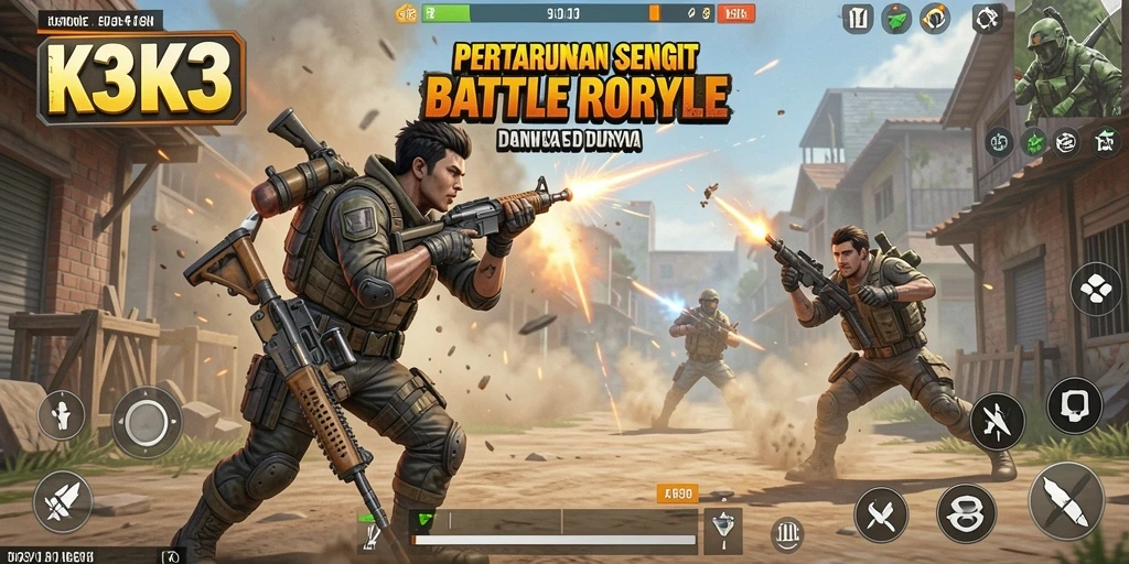 Tampilan gameplay seru dan kompetitif dalam K3K3.