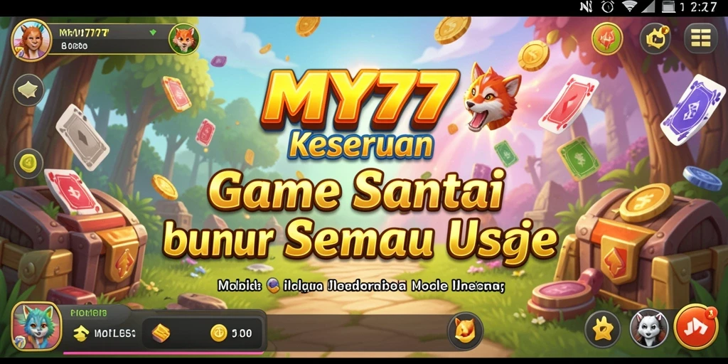 Tampilan gameplay MY777 yang cerah dan menarik.