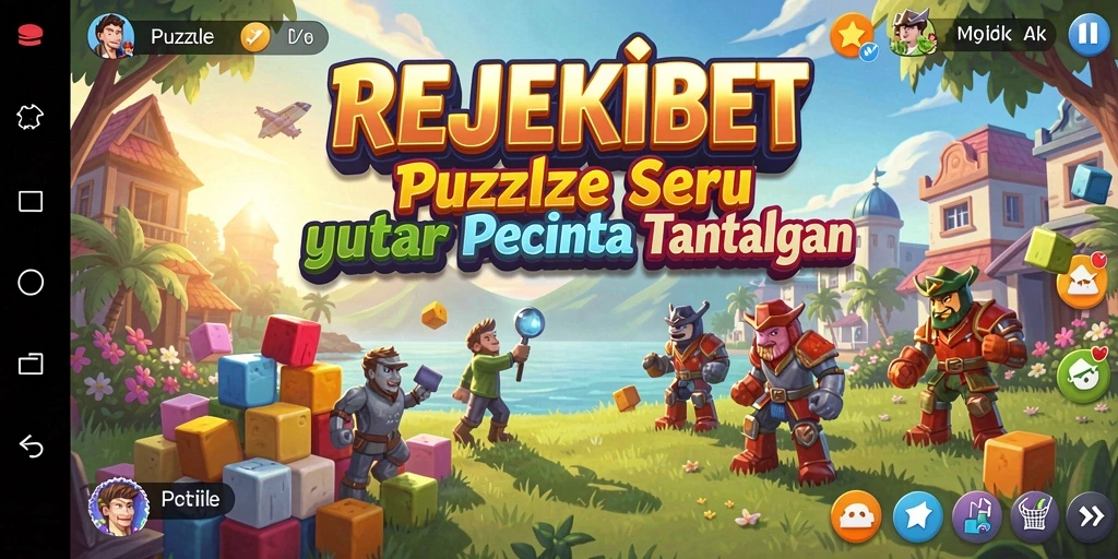 Tampilan gameplay menarik dari REJEKIBET dengan berbagai puzzle.